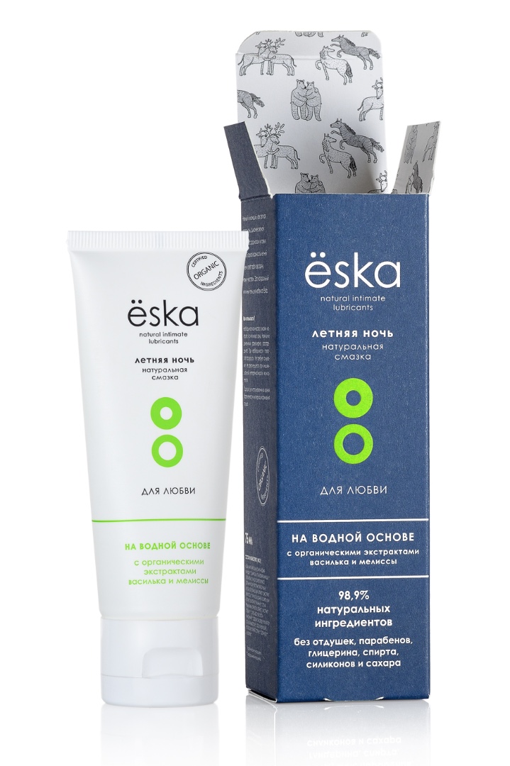Ёska - лубрикант на водной основе Летняя ночь, 75 мл. Фото 